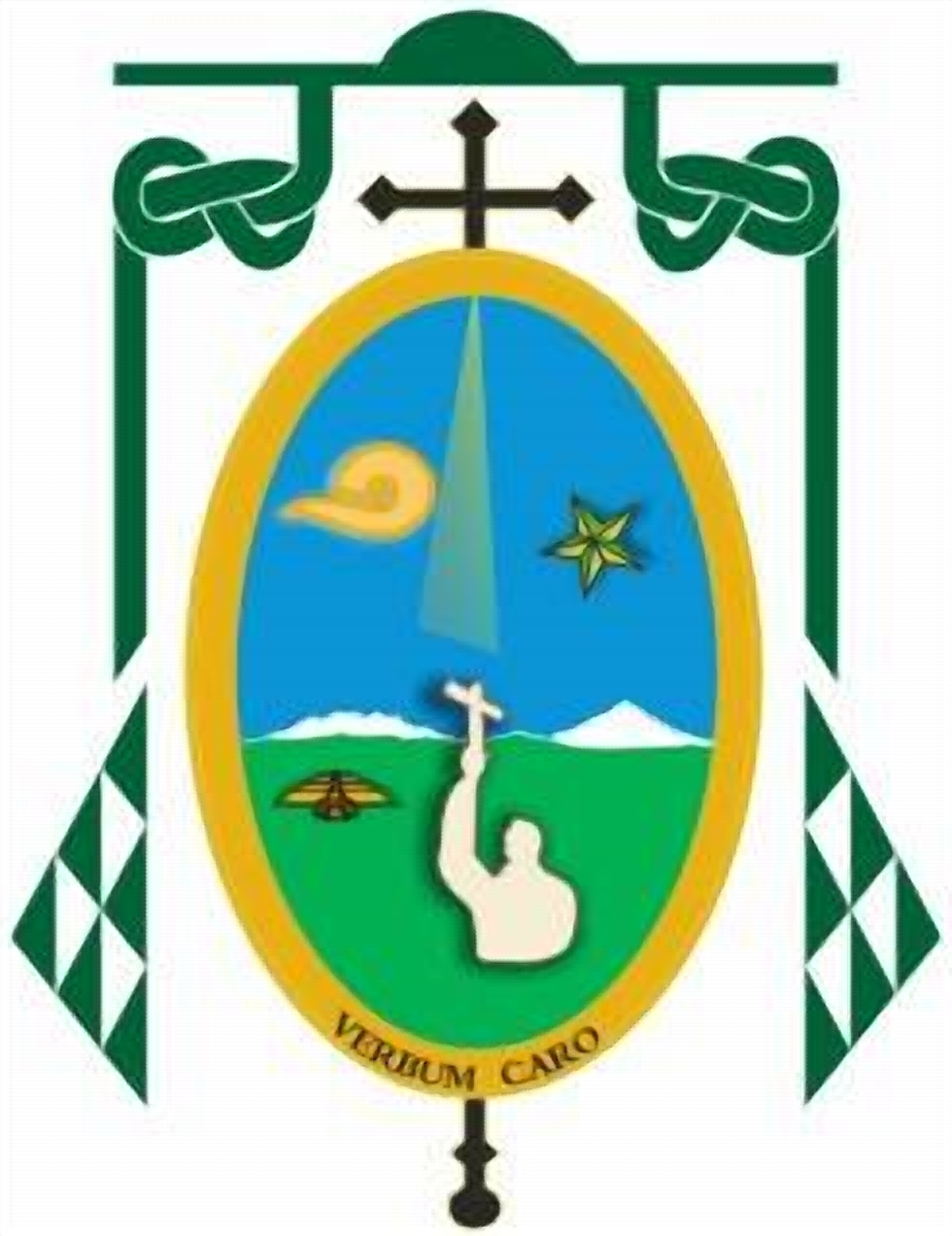 Coat of arms — Bishop Víctor René Rodríguez Gómez