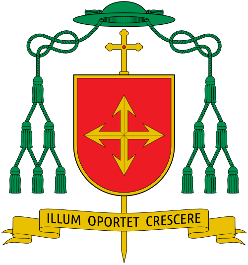 Coat of arms of the brasilian bishop Antônio Carlos Rossi Keller, bishop of Frederico Westphalen.