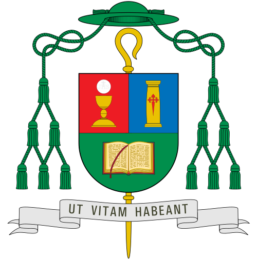 Escudo de Julián Ruiz Martorell, obispo de Huesca