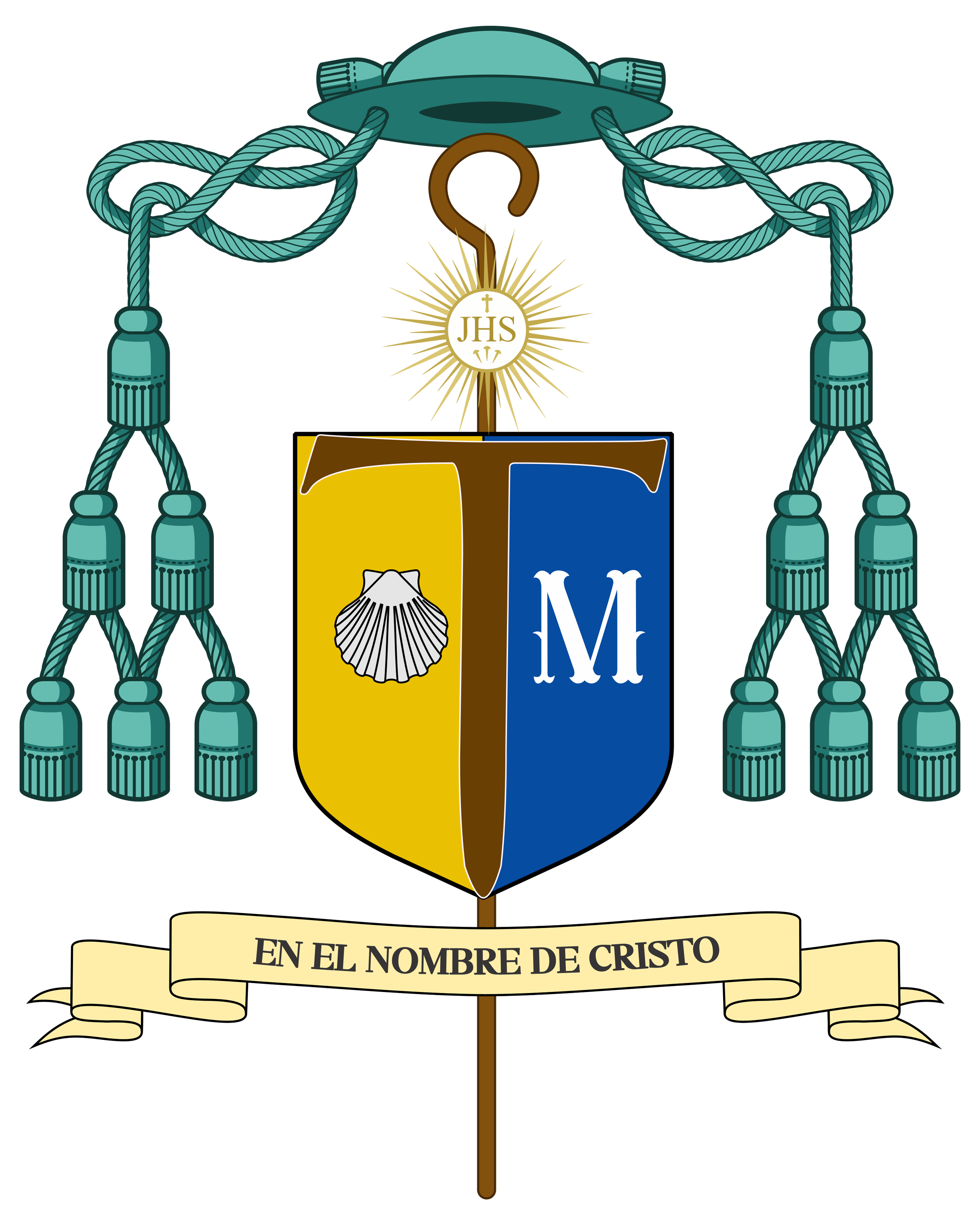 Coat of arms — Bishop Margarito Salazar Cárdenas