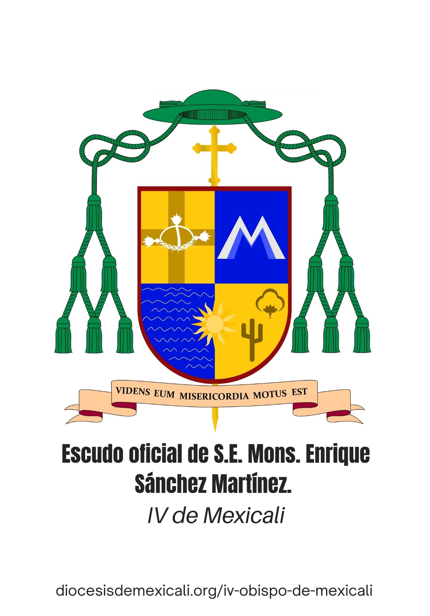 Coat of arms — Bishop Enrique Sánchez Martínez