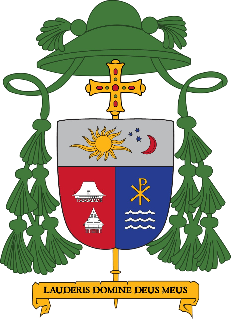 Coat of arms — Bishop Fransiskus Tuaman Sasfo Sinaga