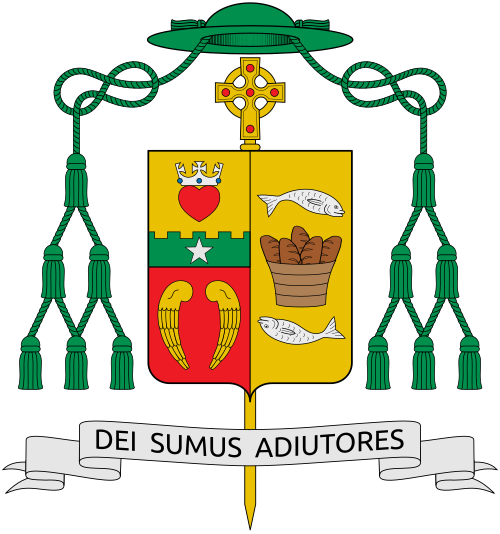 Coat of arms of the U.S. bishop Michael Sis, Bishop of San Angelo.