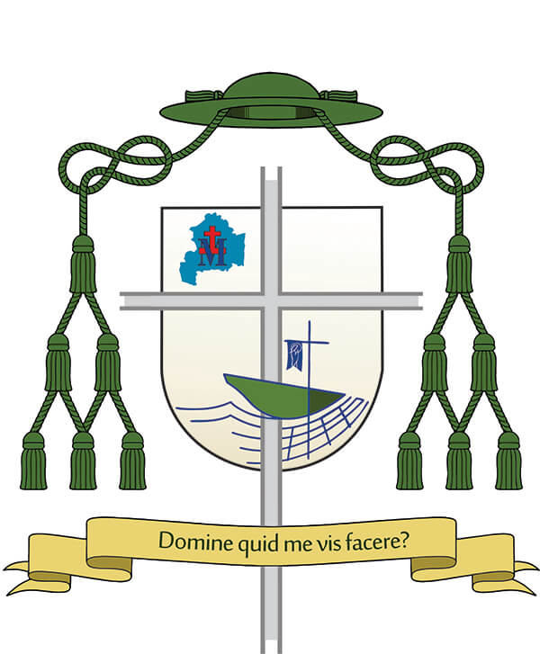 Coat of arms — Bishop Oscar Efraín Tamez Villarreal