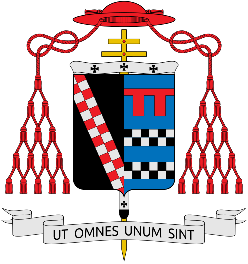 Coat of arms of the Brazilian Archbishop Orani João Tempesta, Archbishop of Rio de Janeiro. Reference: arqrio.org