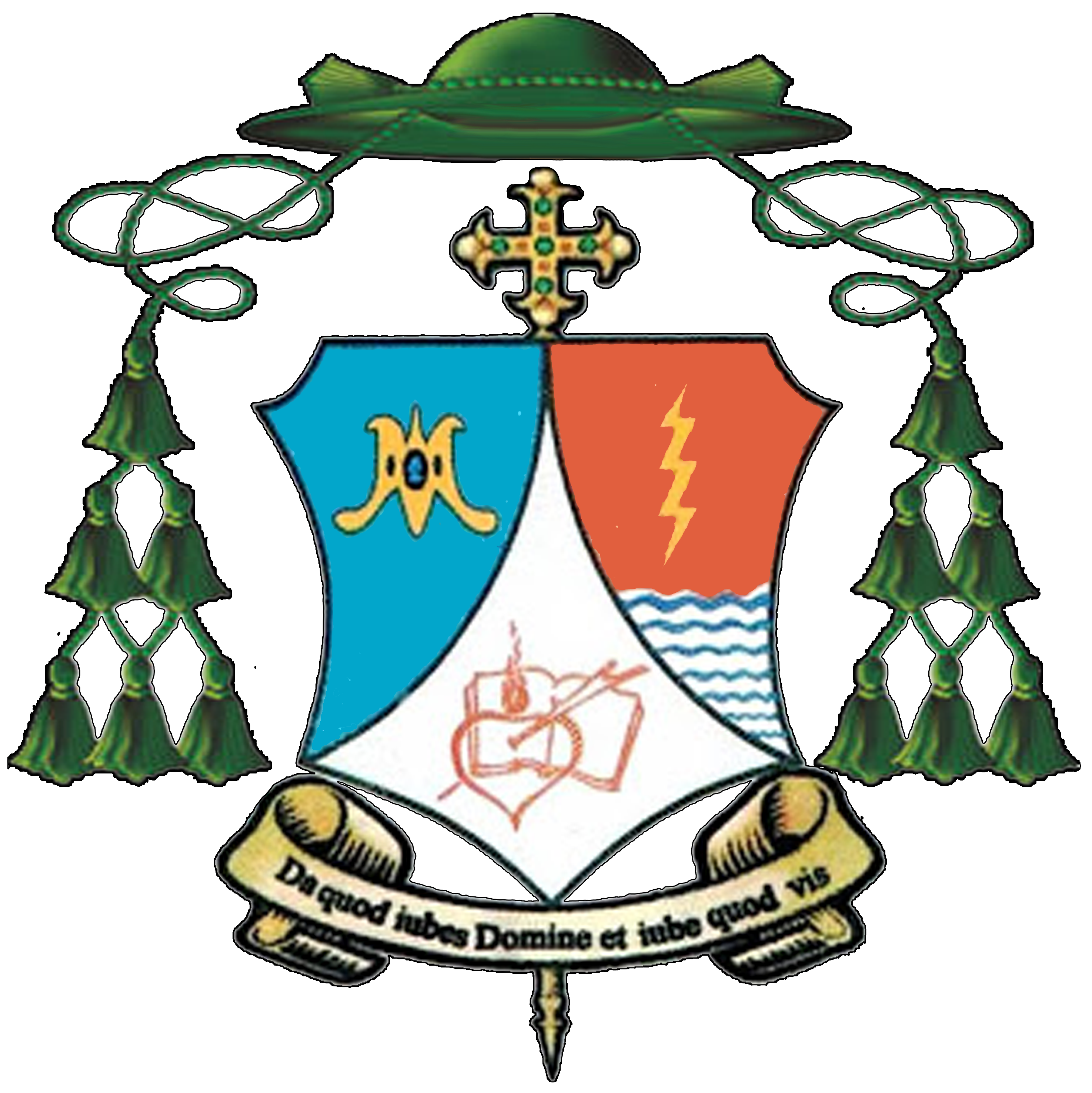 Escudo Episcopal de Monseñor Helizandro Terán Obispo de Ciudad Guayana de Venezuela.
