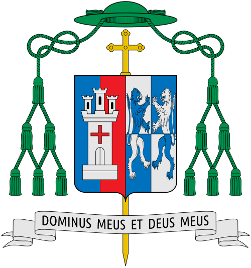 Coat of arms of the U.S. bishop Daniel Edward Thomas, Bishop of Toledo. Reference: archphila.org www.toledoblade.com