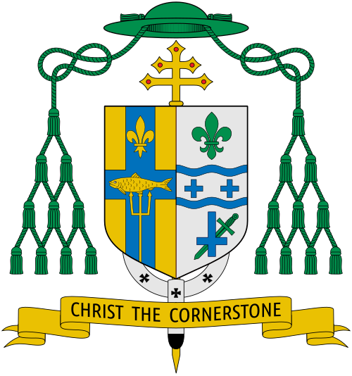 Coat of arms of the U.S. bishop Charles Coleman Thompson, Archbishop of Indianapolis