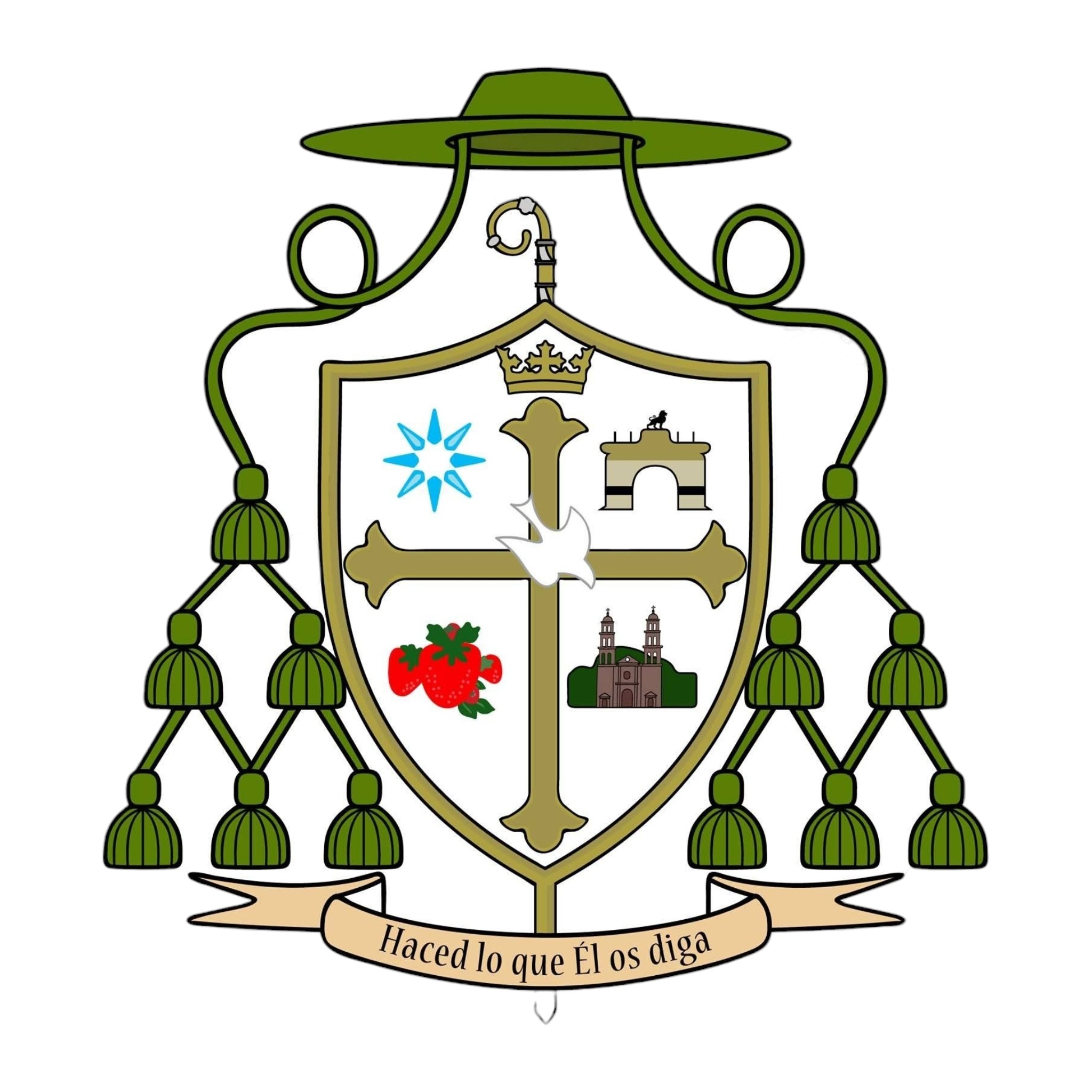Coat of arms — Bishop José Guadalupe Torres Campos