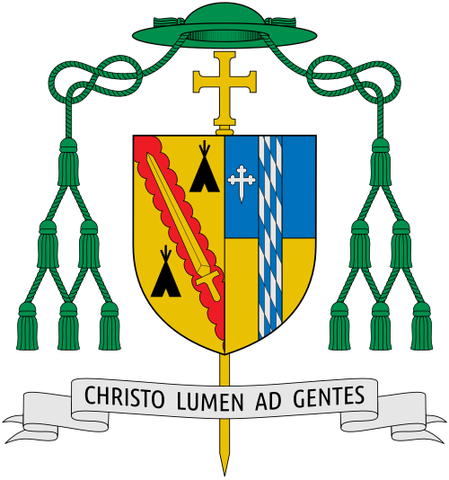 Coat of arms of the bishop Joseph Jude Tyson, Bishop of Yakima.