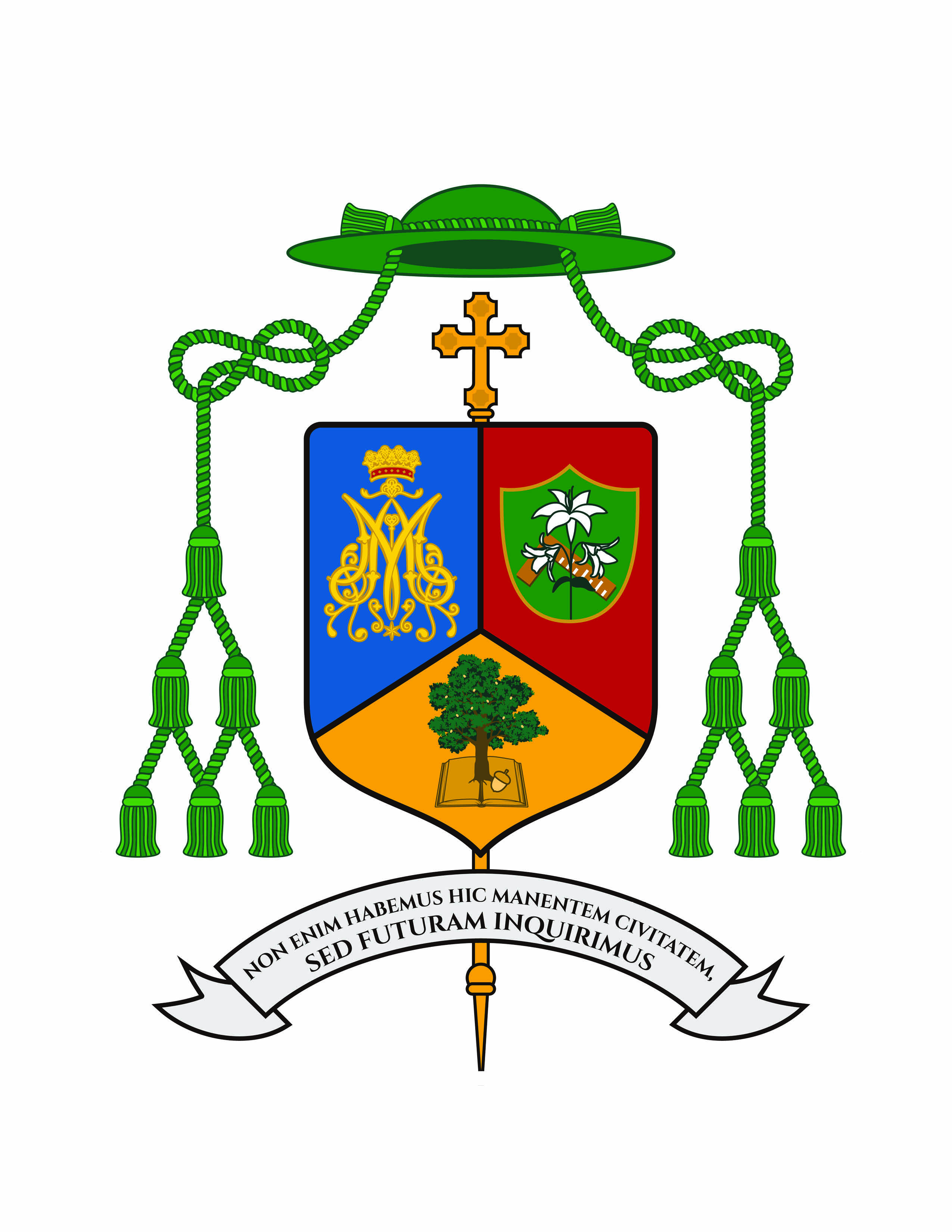 Coat of arms — Bishop Mauricio Urrea Carrillo