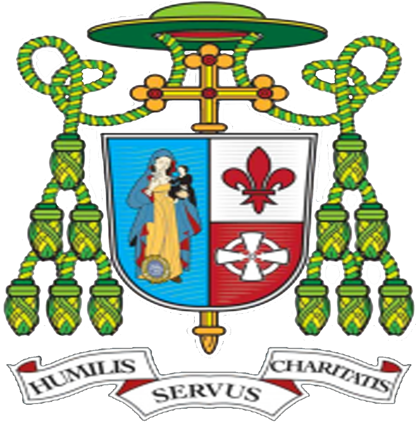 Escudo episcopal de Monseñor Rafael Valdivieso Miranda Obispo de Chitré