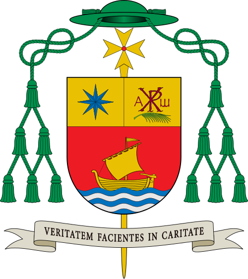 Coat of arms — Bishop Gerardo Villalonga Hellín