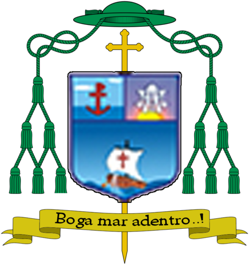 Escudo episcopal de Jaime José Villarroel Rodríguez