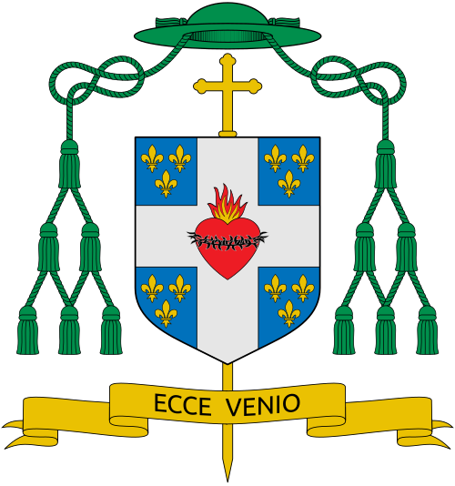Coat of arms of the Bishop Jan Wątroba, Bishop of Rzeszów.