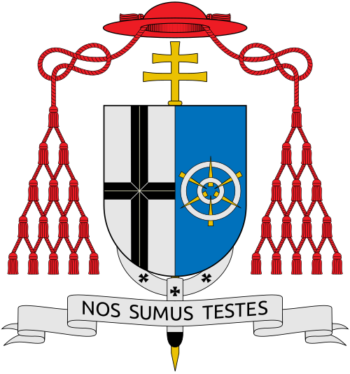 Coat of Arms of the German Cardinal Rainer Maria Woelki, Archbishop of Cologne.