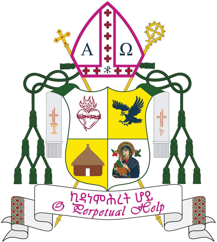 Coat of arms — Bishop Merhakristos Gobezayehu Getachew Yilma