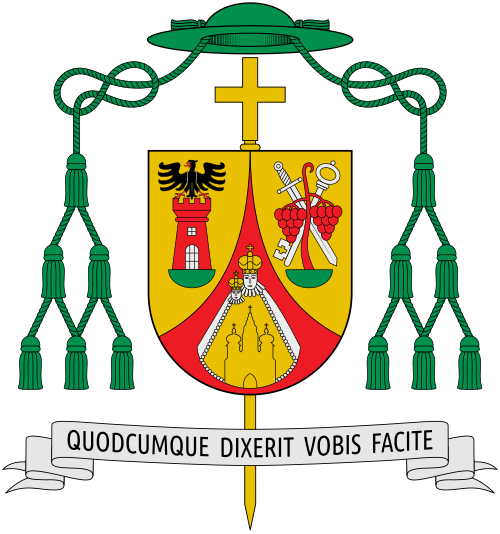 Coat of arms of the Austrian Bishop Ägidius Johann Zsifkovics, Bishop of Eisenstadt.